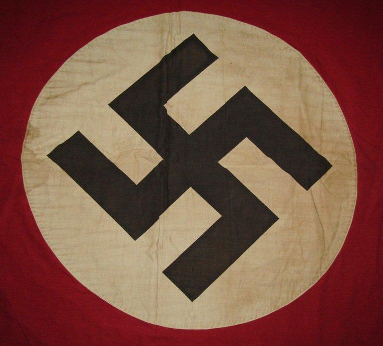 WW2 German NSDAP Banner/Flag With U.S. Vet Signatures