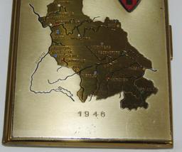 Rare WW2 Nurnberg War Crime Trials Occupation Cigarette Case.