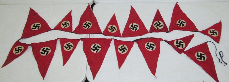 WW2 German NSDAP Rally Pennant Streamer