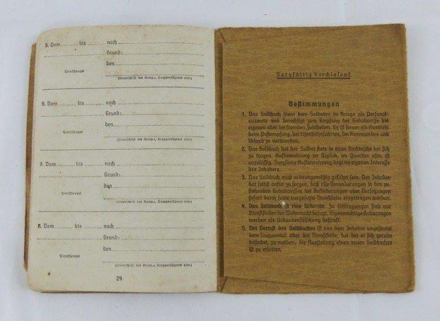 WW2 German Army Soldier's Identification Booklet-Named