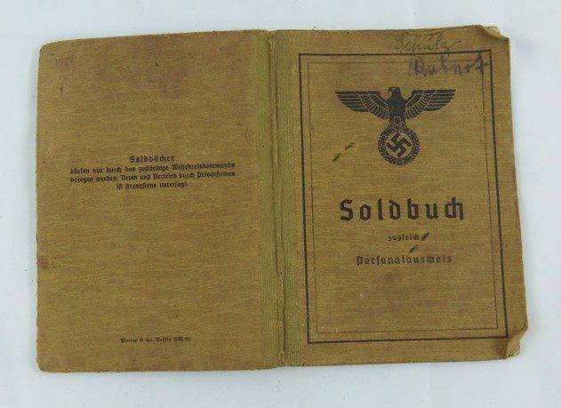 WW2 German Army Soldier's Identification Booklet-Named