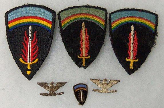 6 pcs. WWII Period SHAEF Sleeve Patches/DI/Non-Matching Colonel "War Eagles"