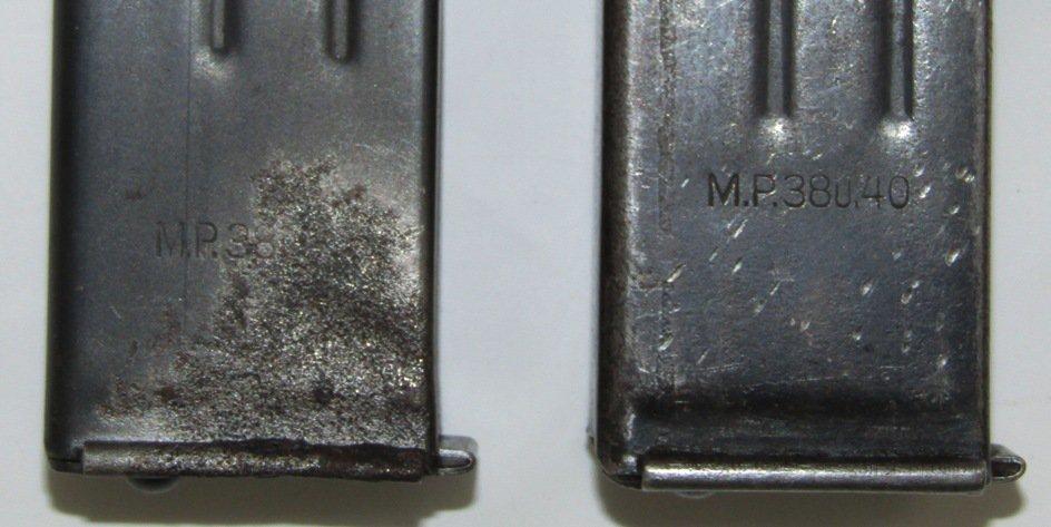 2pcs-WW2 MP 38/40 Machine Gun Clips-kur 42'/43' Dated