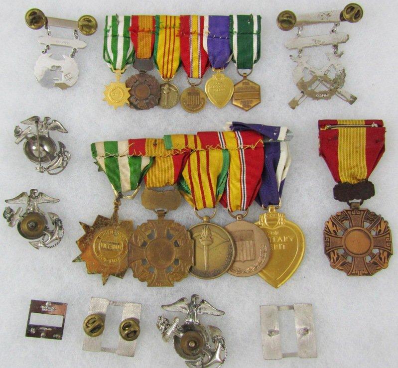 Vietnam War Period USMC Officer's Medal/Insignia Grouping.