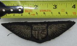 Rare WW1 US Military Aviator Bullion Wings