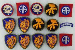 15 pcs. WWII US Airborne Patches