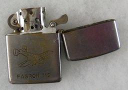 3 pcs. Korean War Era USN Pilot Wings/FASRON-119 Lighter (MA43/RM)