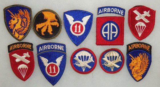 11 pcs. Misc. WWII US Airborne Patches