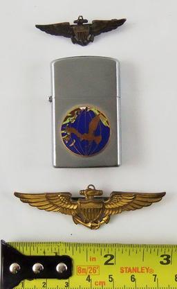 3 pcs. Vietnam War USN/VS-25 Squadron Lighter/Wings (MA43/RM)