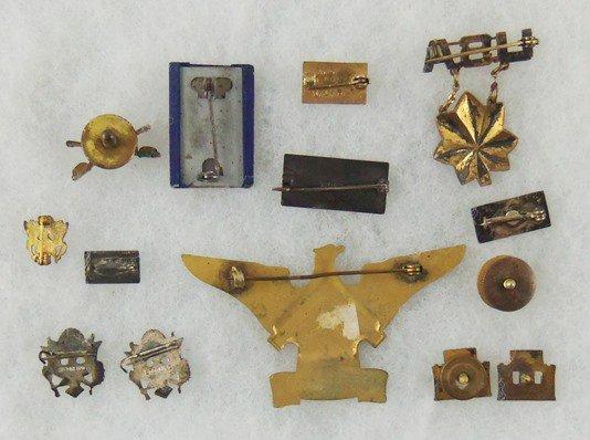 14 pcs. WW2 Misc. Sweetheart/Son In Service Pins