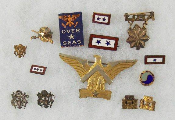 14 pcs. WW2 Misc. Sweetheart/Son In Service Pins