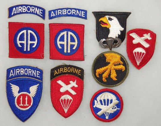 10 pcs. WWII Misc. Airborne Patches