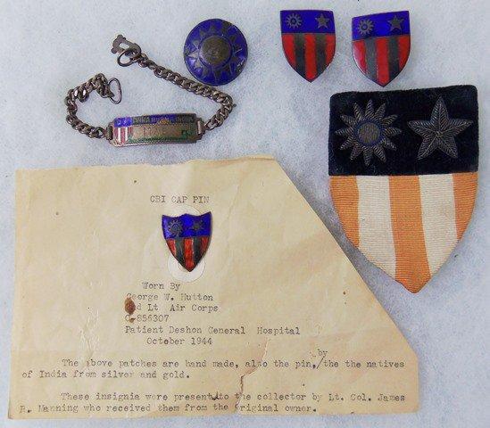 6 pcs. WW2 CBI Theater Insignia