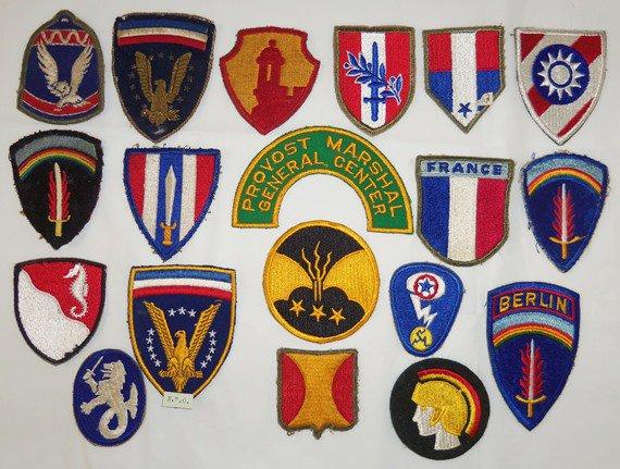 19 pcs. WWII Period US Military Patches