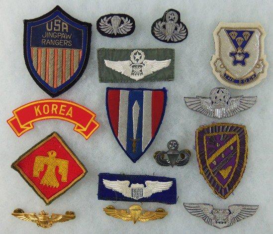 15 pcs. Misc. US Patches/Wings