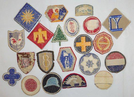 21 pcs. WWII Period US Division and Other Patches