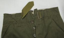 Original WW2 Period German Wehrmacht Tropical Pants