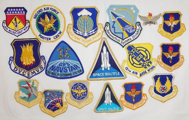 17pcs-USAF/Space Shuttle Patches