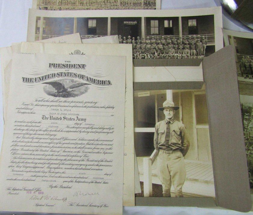 WW1 US Artillery Officer's Named Uniform/Document Grouping-78th Div./153rd FA Brigade