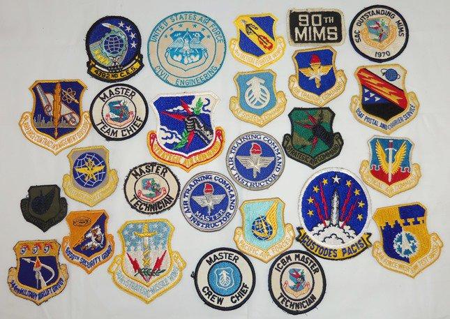 26pcs-Vietnam War Period/Later USAF Squadron Patches