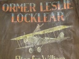 Rare And Original WW1 US Pilot Long Leather Flight Jacket W/Artwork-Ormer Leslie Locklear (U61)