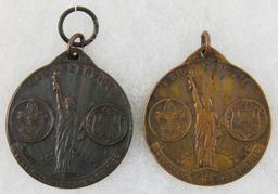 2pcs-WW1 Boy Scouts WW1 Service Medallions-One is Named
