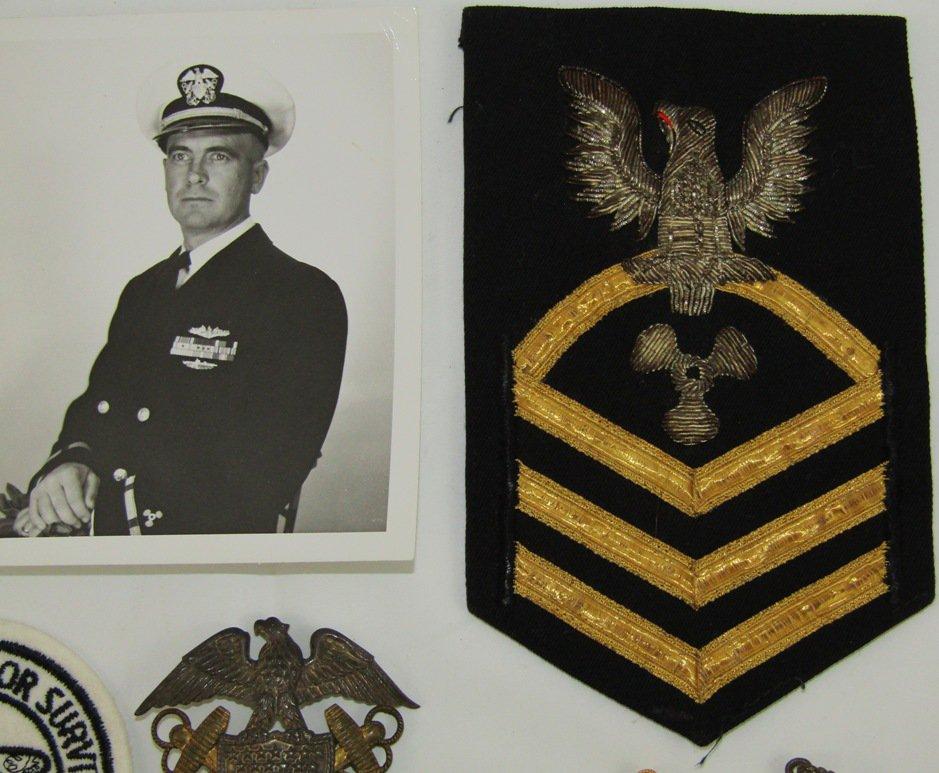 Pearl Harbor Survivor USS Ash Insignia Grouping-George H. Smith  (USRM64)