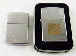 2pcs-1963 & 1983  Military Engraved Zippo Lighters (MA72/44)