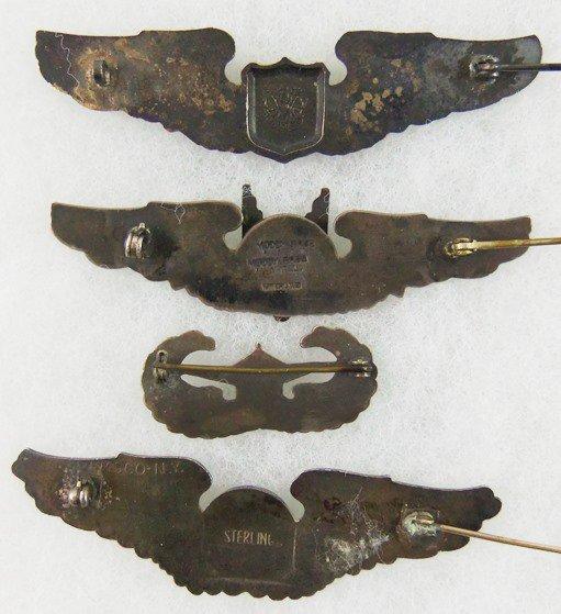 4pcs- US Army Air Corp Wings/Glider Troops Wings