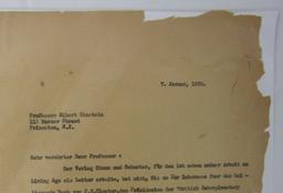 Rare! Original Typewritten Letter To Albert Einstein-From Ruth Norden