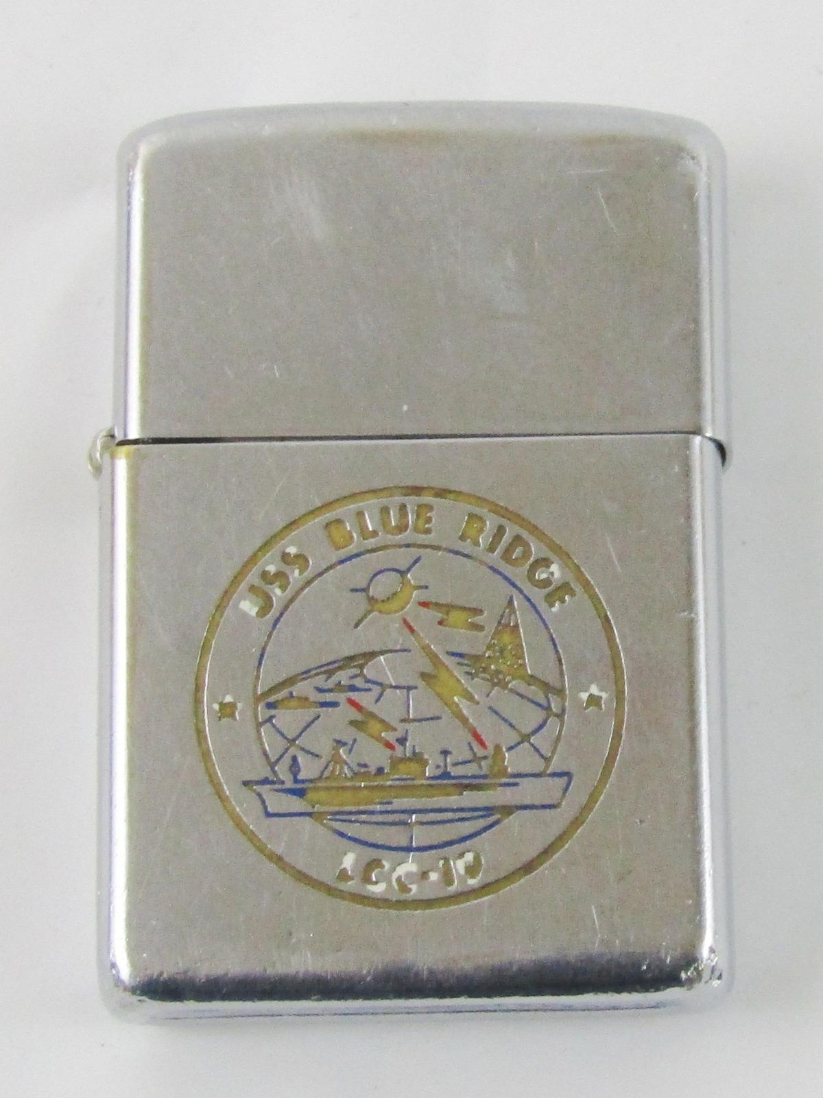 Original USS Blue Ridge (LCC-19) 1970 Dated Zippo Lighter