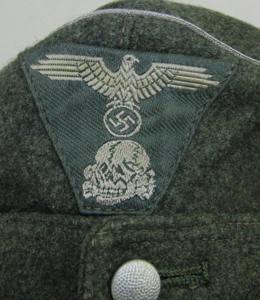 Waffen SS Officer's M43 Cap With Bevo Trapezoid Insignia