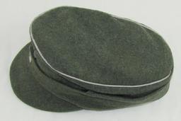 Waffen SS Officer's M43 Cap With Bevo Trapezoid Insignia