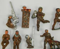 17pcs-WW1-1920's Metal Toy Soldiers