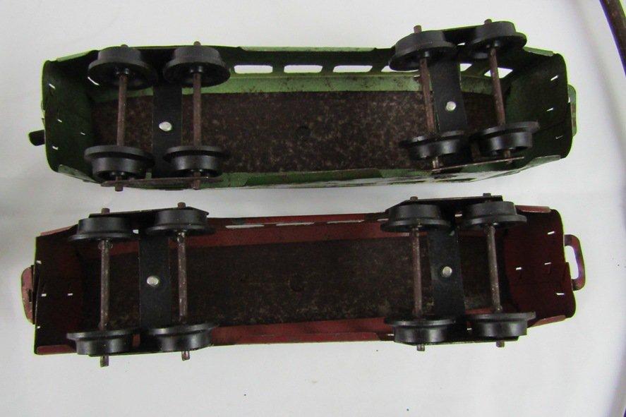 1940/50's German Deutsches Reichsbahn Metal Train Cars/Engine/Track