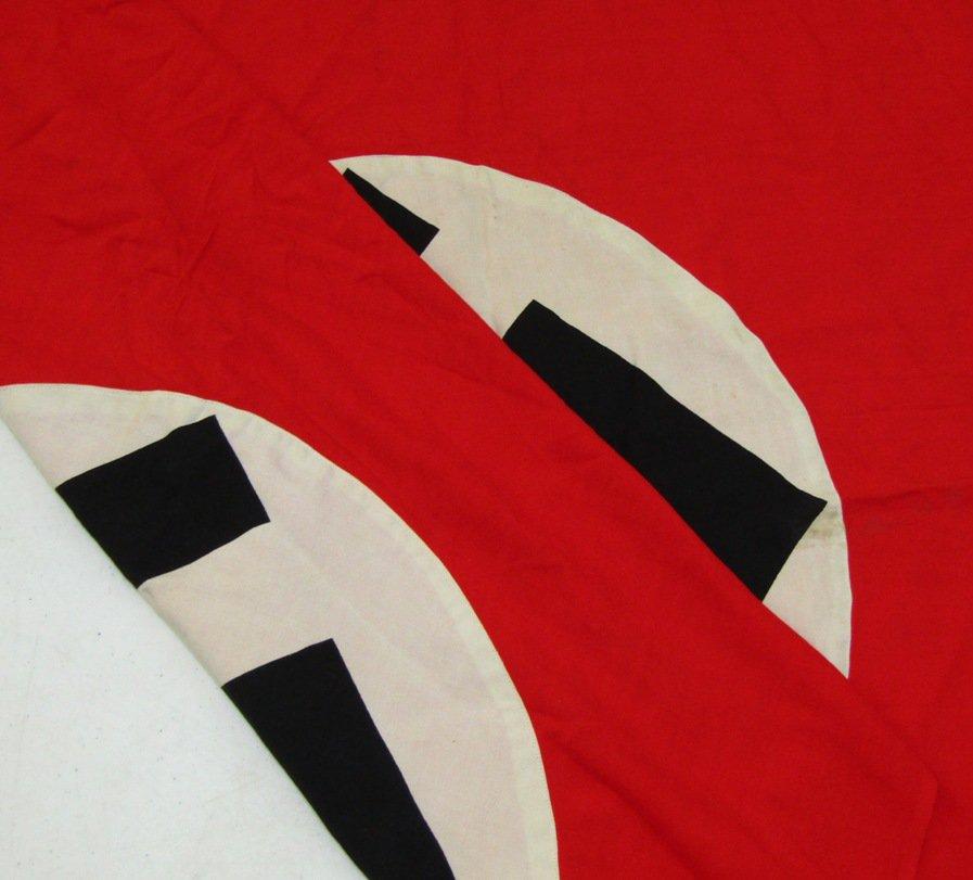NSDAP Double Sided Rally Flag-Nice Display Size Approx. 54" X 29"