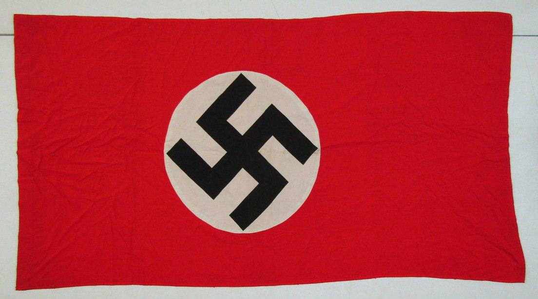 NSDAP Double Sided Rally Flag-Nice Display Size Approx. 54" X 29"