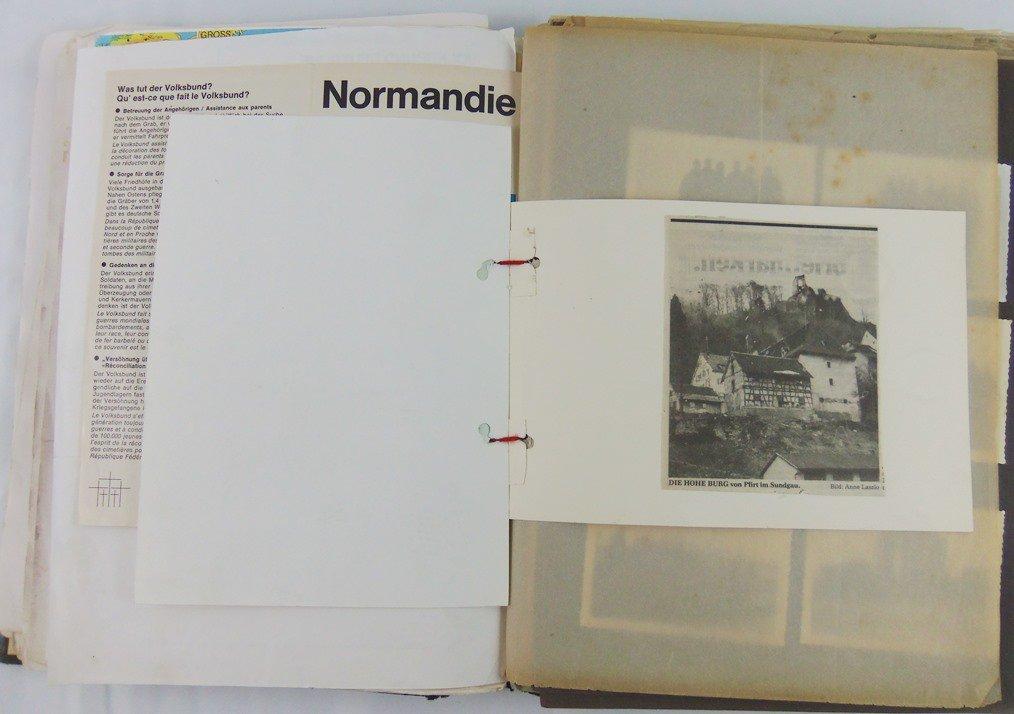 WW2 German Soldier Honor Book With Original Photos/Documents/Papers Etc.