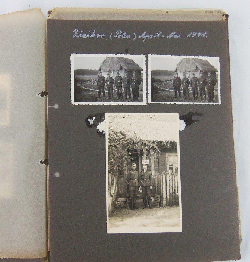 WW2 German Soldier Honor Book With Original Photos/Documents/Papers Etc.