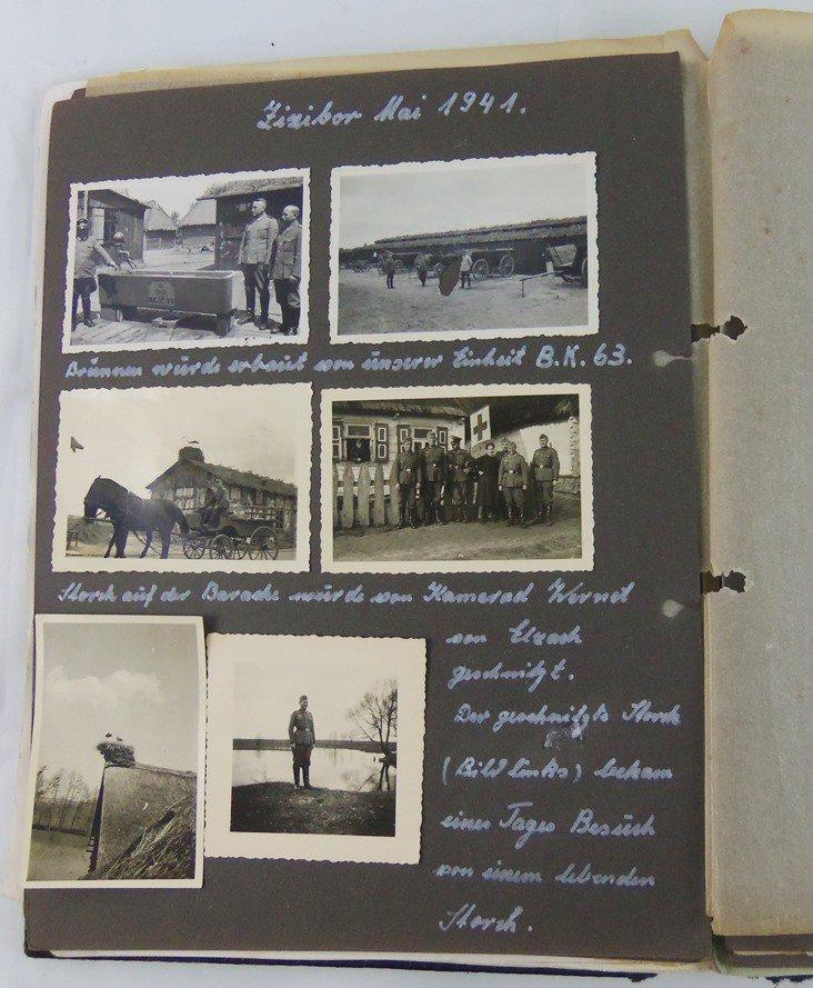 WW2 German Soldier Honor Book With Original Photos/Documents/Papers Etc.