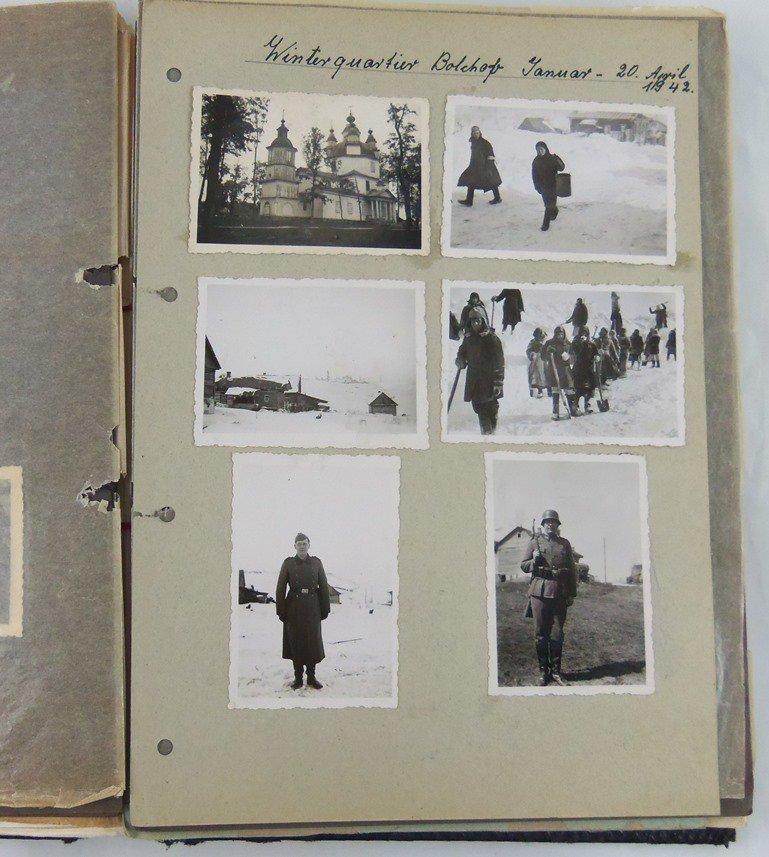 WW2 German Soldier Honor Book With Original Photos/Documents/Papers Etc.