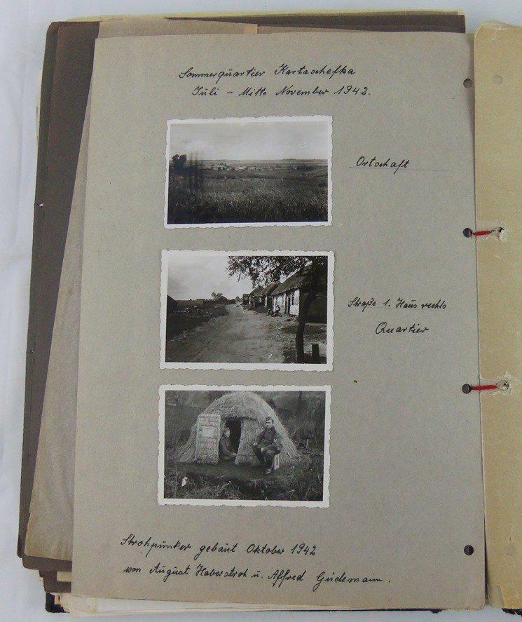 WW2 German Soldier Honor Book With Original Photos/Documents/Papers Etc.