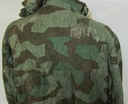 WW2 German Soldier Splinter Pattern Camo Reversible Cold Weather Jacket