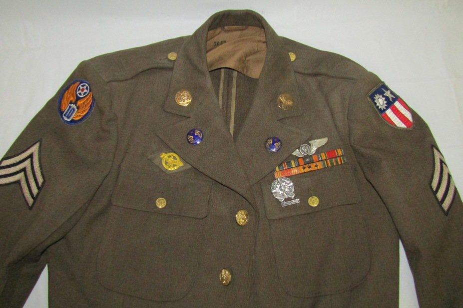 10th AAF/CBI Crew Member Sgt. Class A Jacket/Shirt/Tie/Overseas Cap