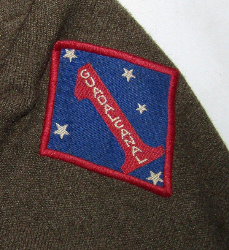 WW2 USMC 1st Marine Div. Australian Made Vandergrift W/"Blooded" Patch-Named (U-213)