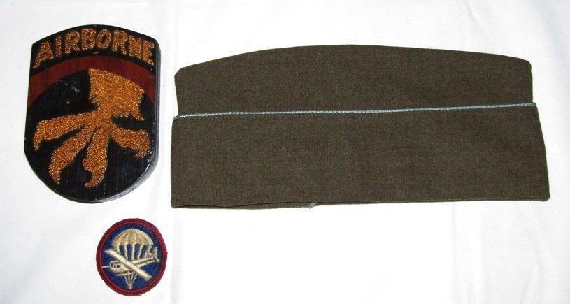 Named WW2  "Operation Dragoon" 17th Airborne 194th GIR Ike Jacket/Photos/Invasion Flag Grouping