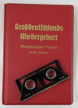 ScarceWW2 Period Stereoview Photo Book "Grosdeutschlands Wiedergeburt"