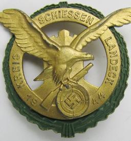 Scarce Tiroler Region Shooting Award Badge