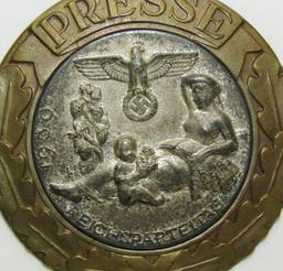 Rare WW2 NSDAP Rally Press Official's Badge