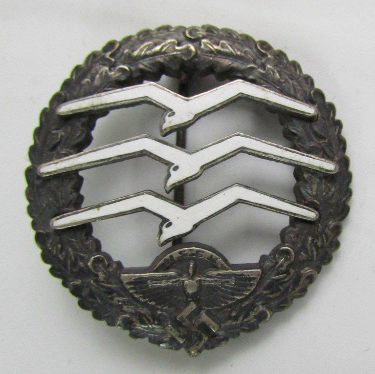 Rare NSFK Segelfliegerabzeichen Stufe "C" Glider Pilot Badge